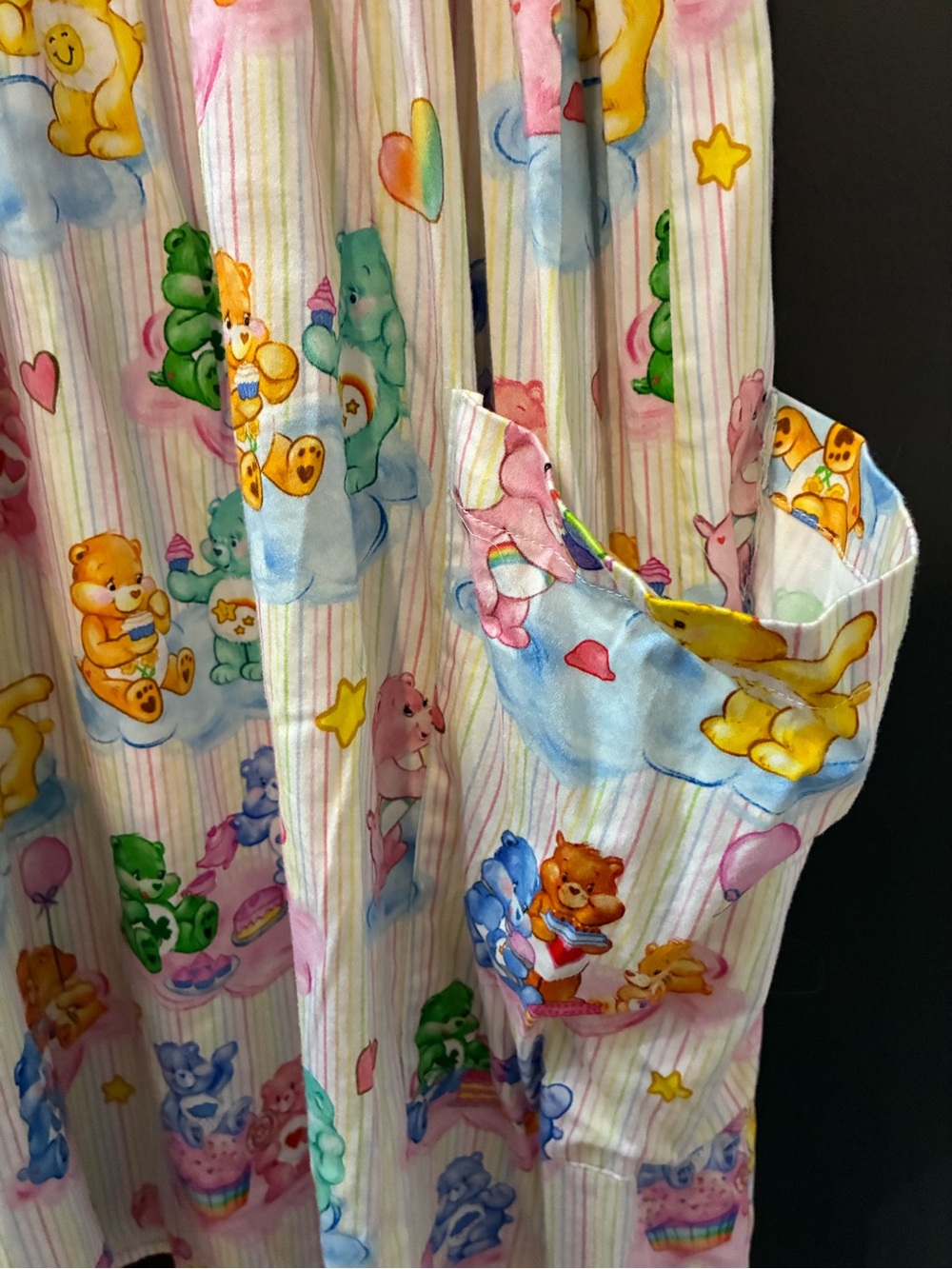 EUC Modcloth Multicolor Care Bear Print Mini Dress - Picture 3 of 5